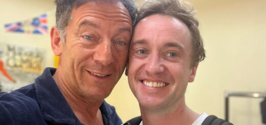 Jason Isaacs and Tom Felton pose together on Instagram