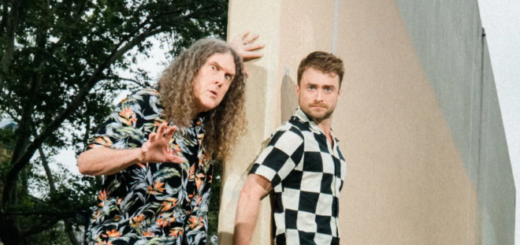Weird Al Yankovic and Daniel Radcliffe pose for New York Times.