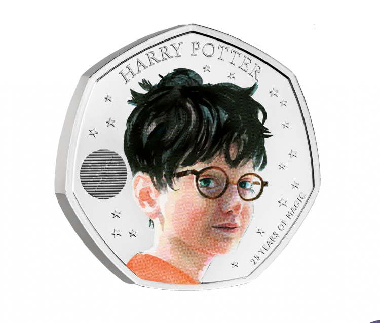 Harry Potter commemorative coin from Royal Mint.
