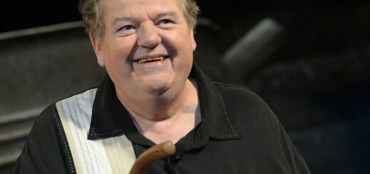 Robbie Coltrane pictured at Universal Orlando Resort in 2014.