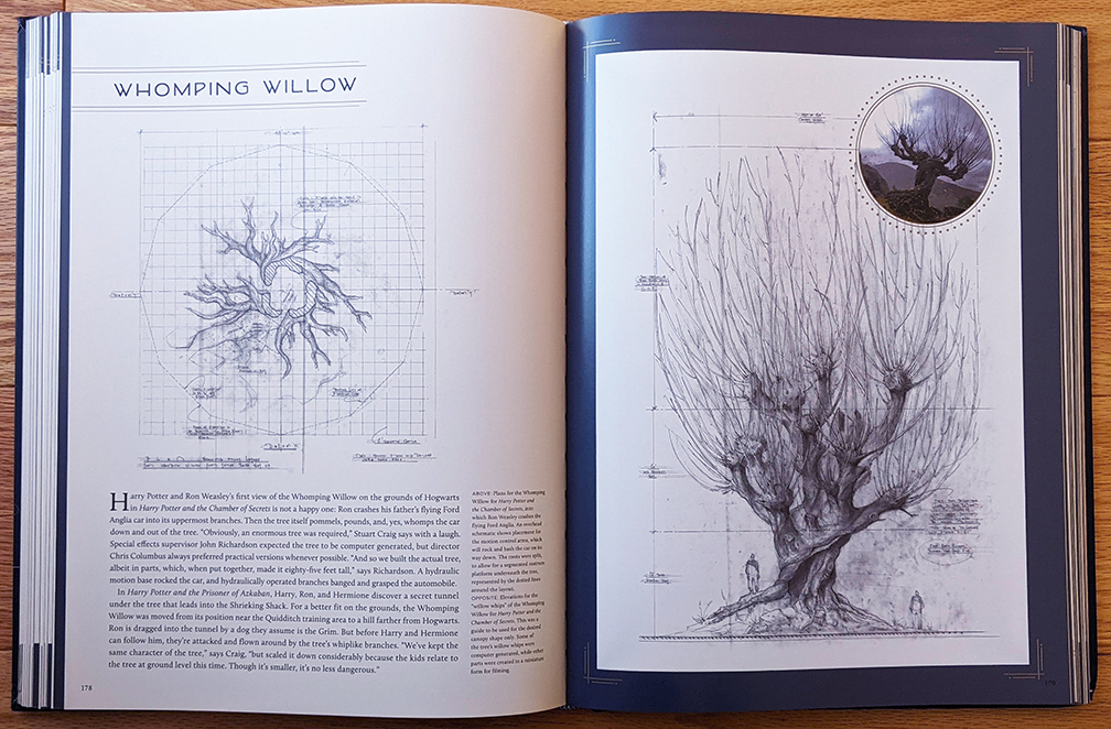 Introductory spread for the Whomping Willow