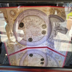 A spell marker map, which features medallions marking spell locations, is now available at Universal Studios Hollywood.