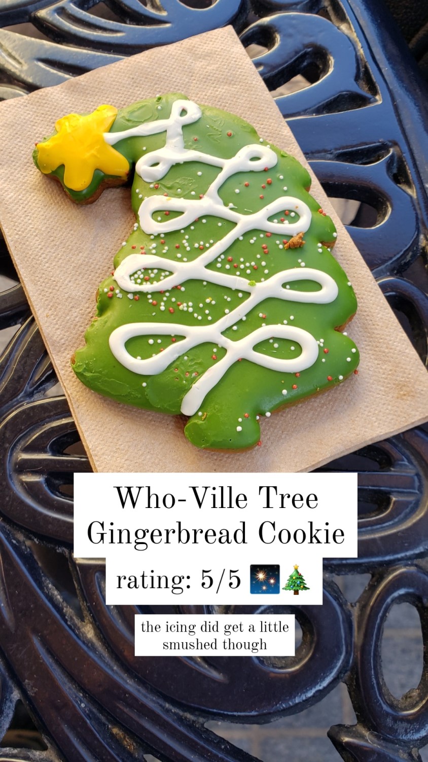 Gingerbread Who-ville Tree Cookie