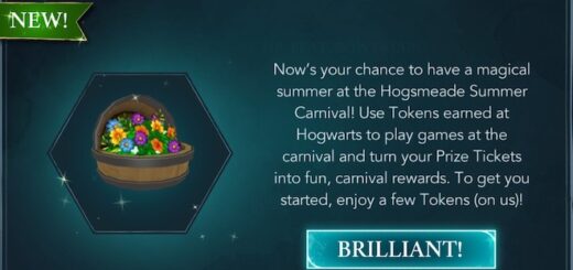 A screen shot from "Harry Potter: Hogwarts Mystery".