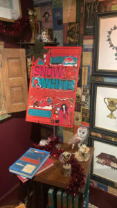 The cover of "Snow White and Other Grimms Fairy Tales" at the House of MinaLima.