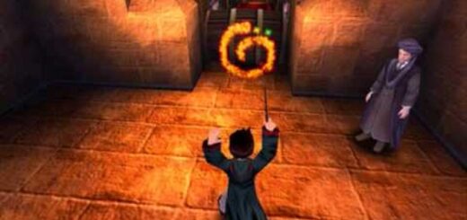 Harry Potter and the Sorcerer's Stone Video Game Harry Casts Flipendo