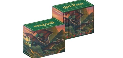 Scholastic "Harry Potter" 25th-anniversary boxed set, front and back