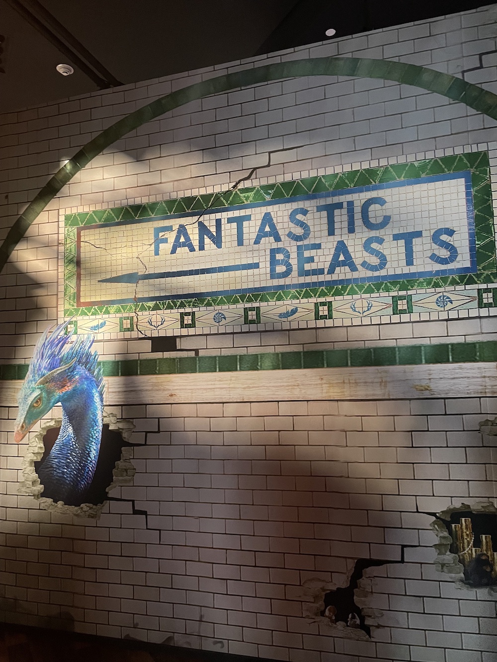 Fantastic Beasts subway display