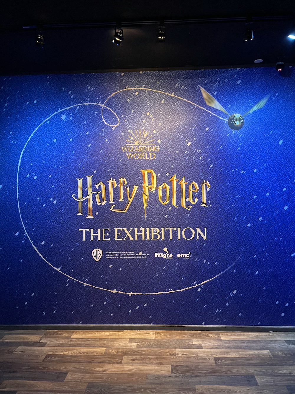 Sign at the beginning of “Harry Potter: The Exhibition”