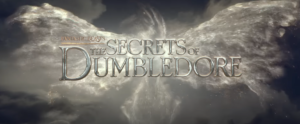 The title card from the trailer for "Fantastic Beasts: The Secrets of Dumbledore."