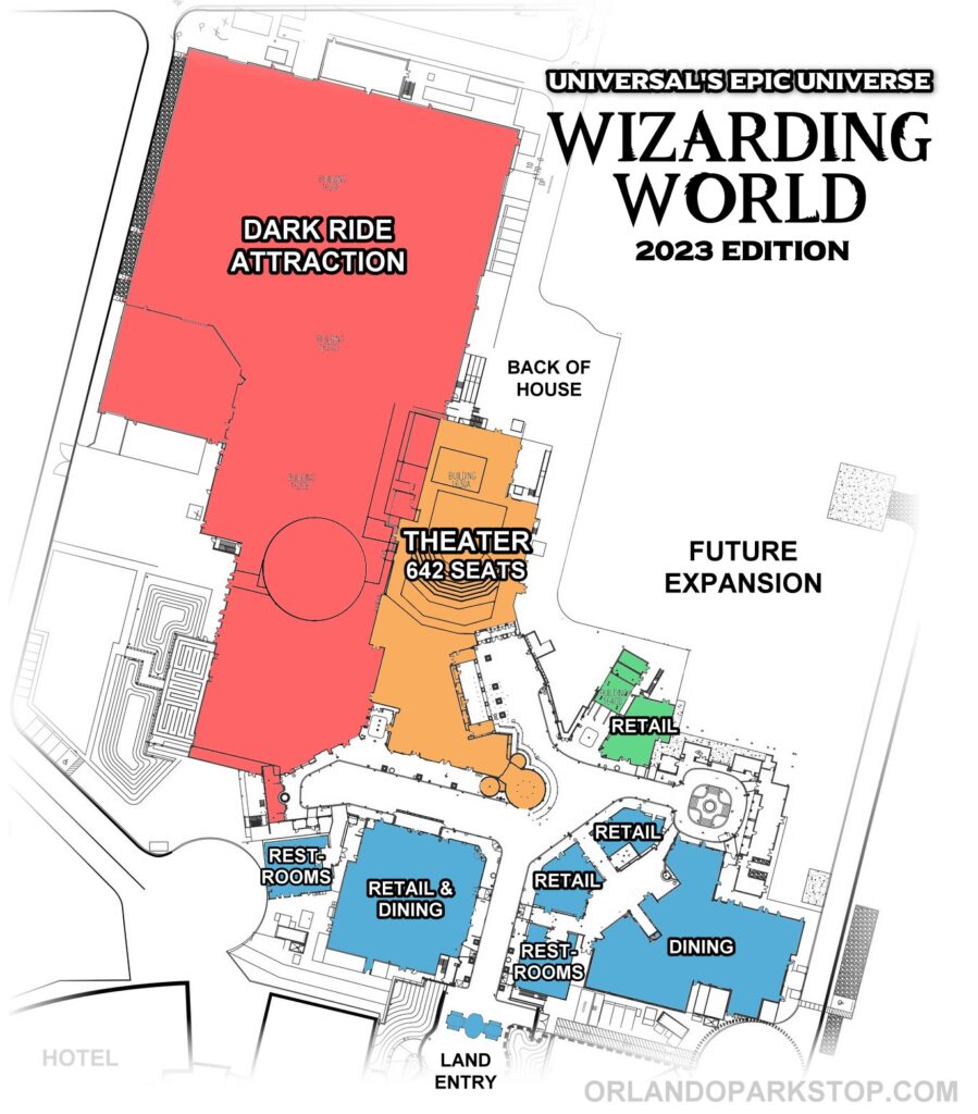 Wizarding World land at Universal's Epic Universe