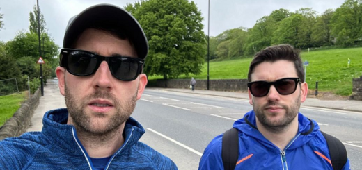 Matthew and Anthony Lewis outside wearing sunglasses