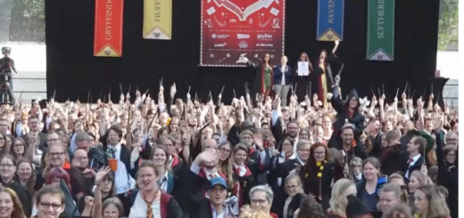 Record-breaking gathering of Harry Potters in Hamburg, Germany.