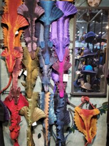 dragon-shaped scarves