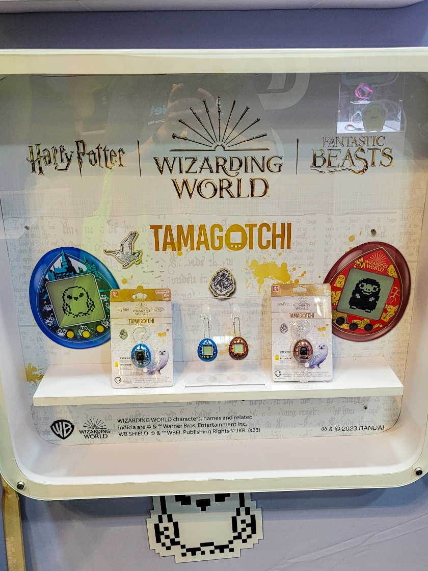 Wizarding World Tamagotchis on display