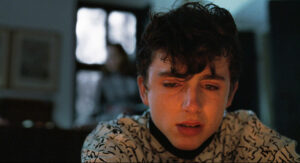 A still of Timothée Chalamet as Elio in “Call Me By Your Name” (2017)