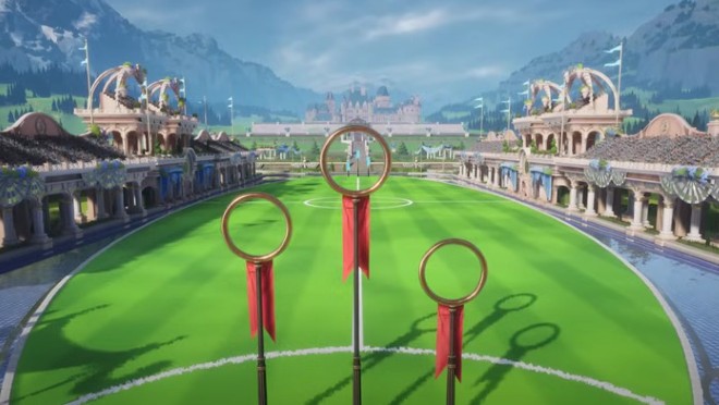 Quidditch Champions” reveals the Quidditch pitches of the Triwizard School