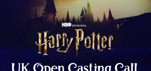 Poster advertising the open casting call for actors in the upcoming "Harry Potter" TV series.