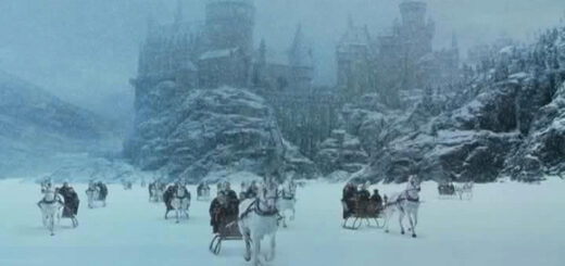 Hogwarts in the winter.