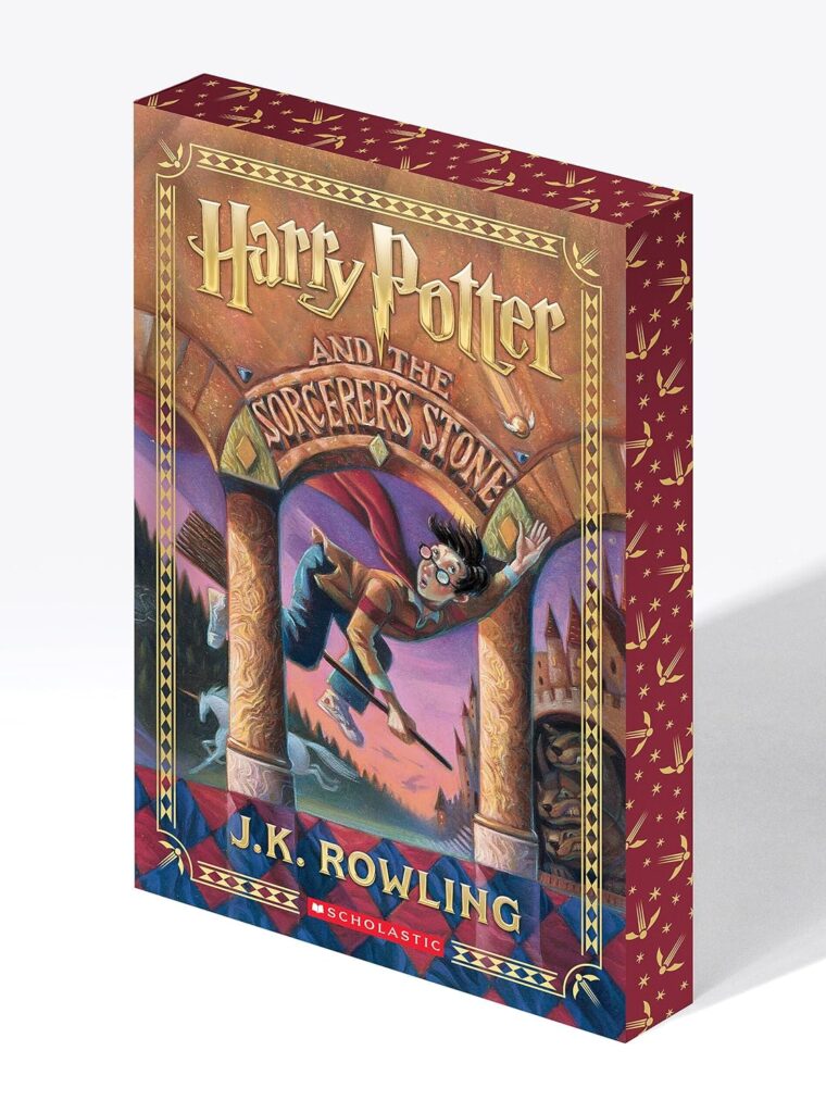 Harry Potter and the Sorcerer's Stone paperback with stenciled edges