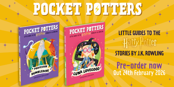 "Pocket Potters" artwork for "Luna Lovegood" and "Professor Dumbledore" editions.